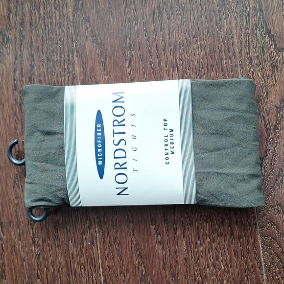 NEW Vintage Nordstrom Tights Olive Green - Picture 1 of 3